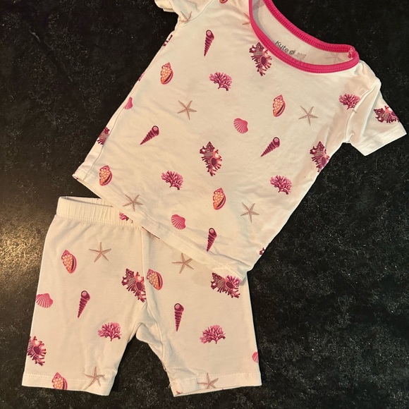 Kyte BABY kids sea shell print 2-piece set - Picture 1 of 2